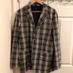Super fly plaid patterned Ralph Lauren blazer